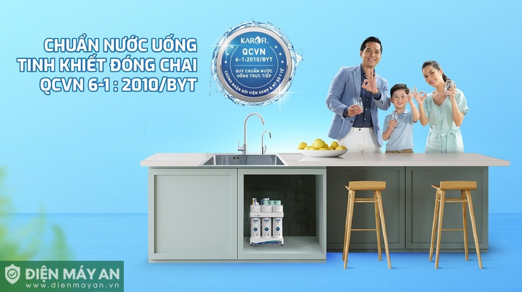 Máy lọc nước RO Karofi KAQ-U05 Pro 10 lõi